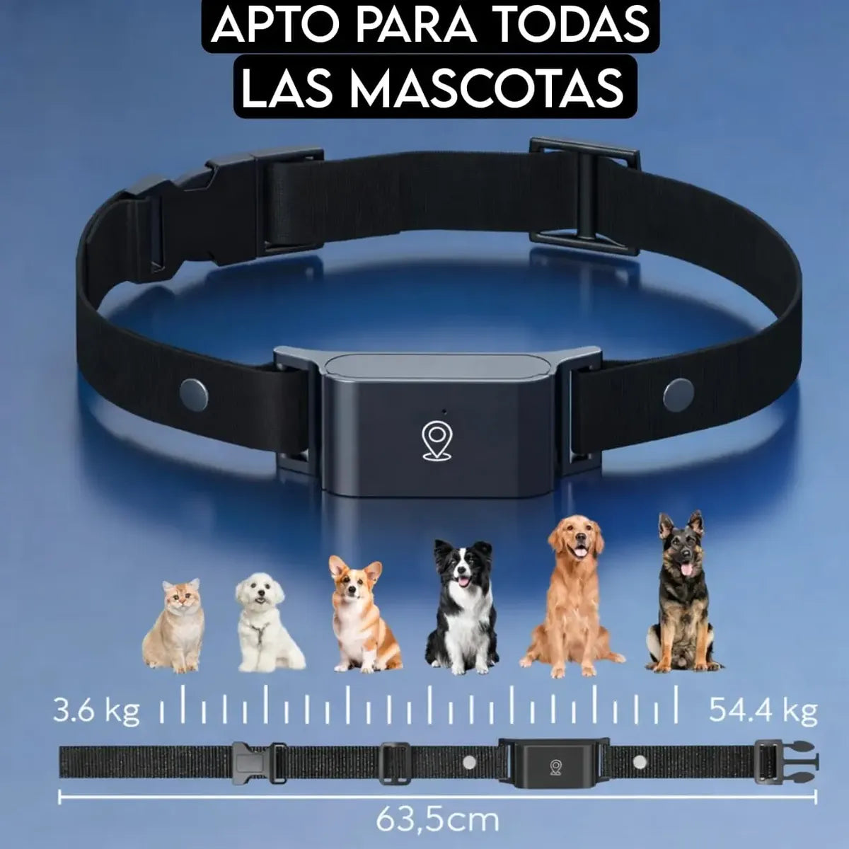 Collar GPS C09 con chip SIM Claro preinstalado incluido